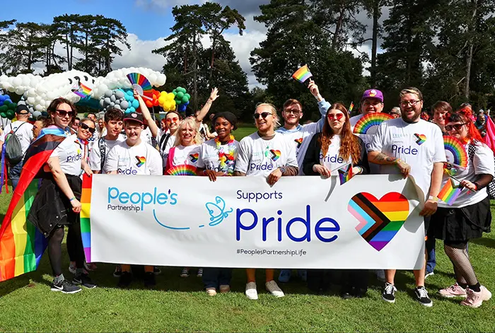 People's Partnership staff at Crawley Pride, 2023